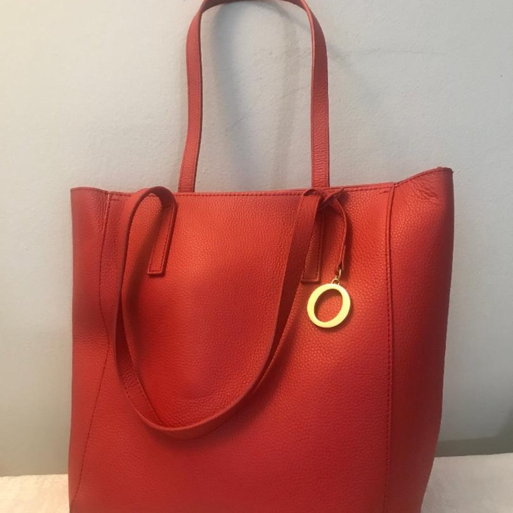 OROTON Tote "Red" Leather